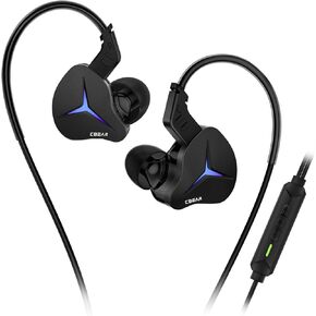 YINYOO KBEAR Storm in-Ear Headphones, 1DD Wired Earphones Professional Wired Earbuds IEM with Crystal Clear Sound, 3.5mm Plug in Ear Monitor Headphones for Musician Singer Music (Purple, Without mic) in Saudi Arabia