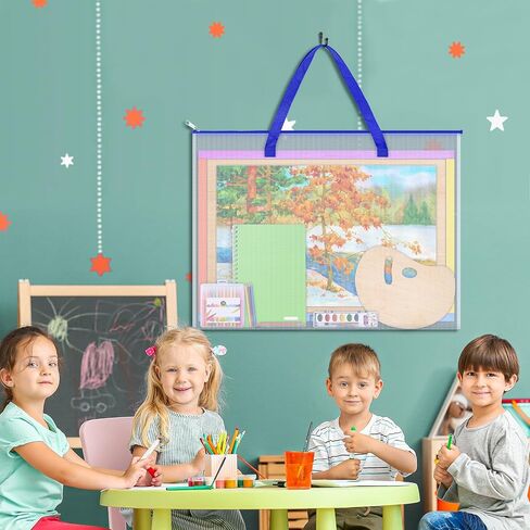 AKAYOK Bulletin Board Poster Storage Bag, Art Portfolio Bag, Portfolio Folder for Artwork, Artwork Storage Case for Poster, Bulletin Board, Scrapbook, Keepsake and Teaching Materials (26'' x 20'') in Kuwait