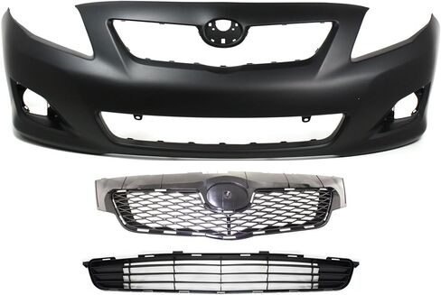 طقم غطاء ممتص الصدمات Garage-Pro متوافق مع Toyota Corolla 2009-2010 للموديلات ذات فتحات المفسد، مقدمة السيارة المبنية في أمريكا الشمالية in Kuwait