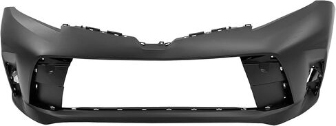 FitParts Compatible With Front Bumper Cover Fascia 2018-2019 Toyota Sienna CAPA L CE LE SE XLE Mini Van 18 19. New, Primed and Ready for Paint. With Fog Light Hls. TO1000442 in Saudi Arabia