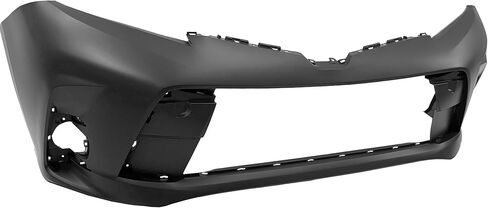 FitParts Compatible With Front Bumper Cover Fascia 2018-2019 Toyota Sienna CAPA L CE LE SE XLE Mini Van 18 19. New, Primed and Ready for Paint. With Fog Light Hls. TO1000442 in Saudi Arabia