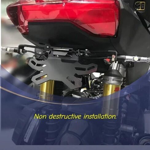 Motorcycle Foldable License Plate Frame Bracket Mount Universal Fit for CBR600RR CBR1000RR 929RR 954RR YZFR1 YZFR6 GSXR600 GSXR750 GSXR1000 Ninja ZX6R ZX9R ZX10R 1098 1198 S1000R in Saudi Arabia