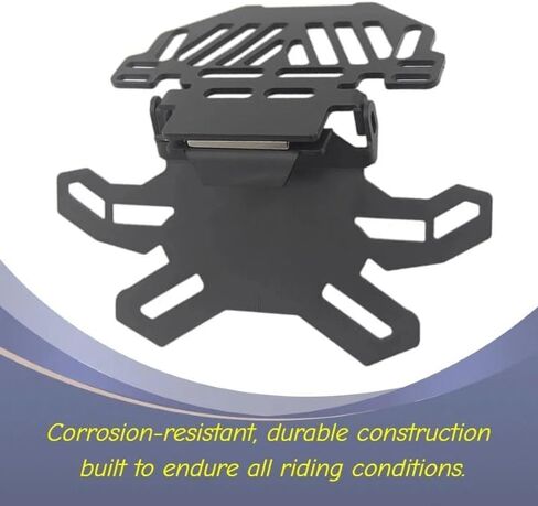 Motorcycle Foldable License Plate Frame Bracket Mount Universal Fit for CBR600RR CBR1000RR 929RR 954RR YZFR1 YZFR6 GSXR600 GSXR750 GSXR1000 Ninja ZX6R ZX9R ZX10R 1098 1198 S1000R in Saudi Arabia