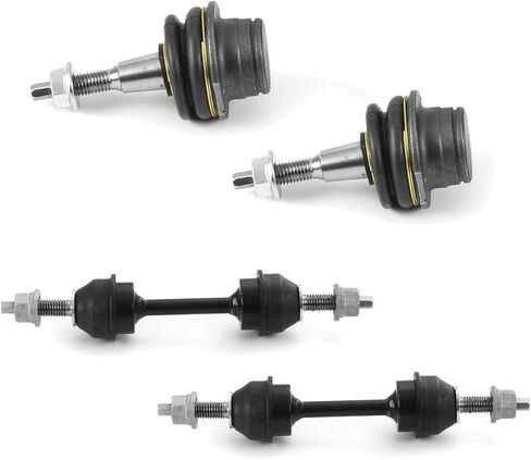 طقم تعليق Sway Bar ومفاصل كروية أمامية علوية 4 قطعة لفورد F-150 لـ Limited & SSV 16-20 4WD Steel in Kuwait
