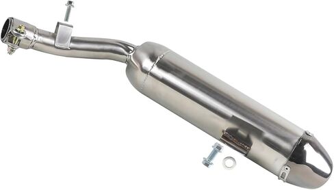 35mm Chrome Silver Muffler Exhaust Pipe for 150cc 200cc 250cc Dirt Pit Bike Scooter Motorized Bicycle in Kuwait