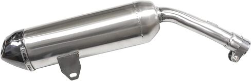 35mm Chrome Silver Muffler Exhaust Pipe for 150cc 200cc 250cc Dirt Pit Bike Scooter Motorized Bicycle in Kuwait
