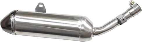 35mm Chrome Silver Muffler Exhaust Pipe for 150cc 200cc 250cc Dirt Pit Bike Scooter Motorized Bicycle in Kuwait