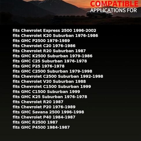 طبل الفرامل عجلة اسطوانة كيت الخلفية يناسب GMC C2500 الضواحي 1979 1980 1981 1982 1983 1984 1985 1986 1992 1993 1994 1995 1996 1997 1998 استبدال 4761605 2 قطعة in Kuwait