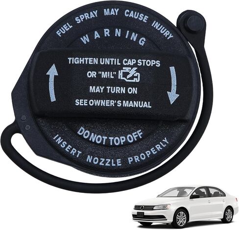 Fuel Tank Cap Gas Cap for VW Volkswagen Jetta Golf GTI Rabbit Audi A3 S3 2005 2006 2007 2008 2009 2010 2011 2012 2013 2014 05 06 07 08 09 10 11 12 13 14 1K0-201-550-F in Saudi Arabia