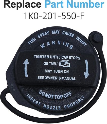 Fuel Tank Cap Gas Cap for VW Volkswagen Jetta Golf GTI Rabbit Audi A3 S3 2005 2006 2007 2008 2009 2010 2011 2012 2013 2014 05 06 07 08 09 10 11 12 13 14 1K0-201-550-F in Saudi Arabia