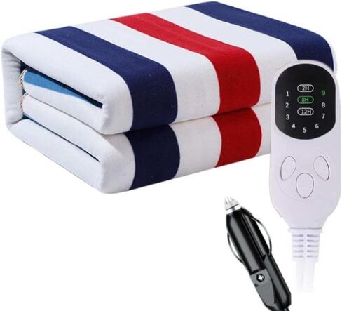 Heated Travel Blanket 12V 70x180cm 120x150cm 9 Heating Levels Compatible with Car Outdoor Camping(Color Name: A) in Saudi Arabia