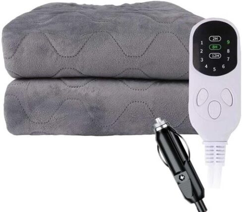 Heated Travel Blanket 12V 70x180cm 120x150cm 9 Heating Levels Compatible with Car Outdoor Camping(Color Name: A) in Saudi Arabia
