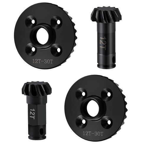 30T/12T Steel Front Rear Diff Gear Set for ARRMA 1/18 Granite GROM/Typhon GROM 1/14 Mini Mojave GROM 1/16 Mojave Grom RC Car Upgrade in Saudi Arabia