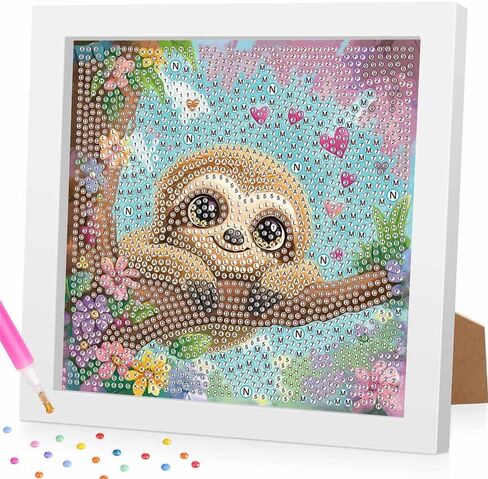 LCOZX 6x6 Inch 5D Diamond Painting Kits for Kids, 6 Pack Animal Full Drill Diamond Art, DIY Crafts for Beginners, Home Wall Decor, No Frame in Kuwait