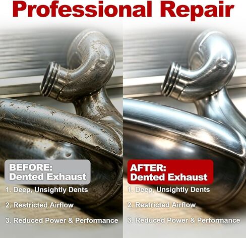 طقم إصلاح دنت أنبوب العادم ثنائي الأشواط، أداة إزالة الانبعاج تناسب 125 150 200 250 300cc الدراجات الترابية، ATV، الدراجات النارية | متوافق مع أنابيب العادم FMF KTM 300، Yamaha، Honda in Kuwait