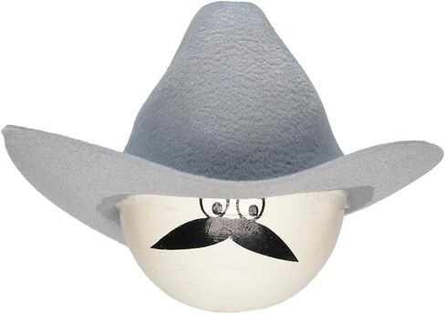 Da Cool Dude Caballero Gray Cowboy Hat Car Antenna Top ملحق تلقائي - يناسب هوائي رفيع الطراز in Kuwait
