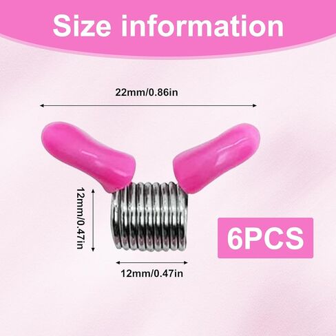 6-Piece Bead Stoppers with Red Handles, Pink Jewelry Making Tools for Bead Line Ends to Prevent Beads from Falling in Kuwait