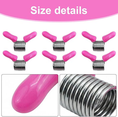 6-Piece Bead Stoppers with Red Handles, Pink Jewelry Making Tools for Bead Line Ends to Prevent Beads from Falling in Kuwait
