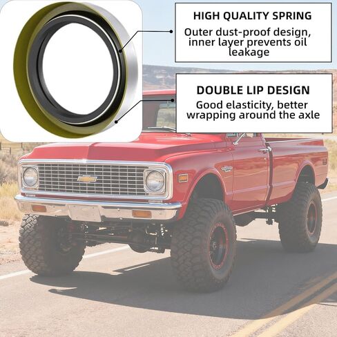 （4pcs） Trailer Axle Hub Wheel Grease Seals - 1.719" ID × 2.565" OD | Fits Dexter 01001900 (10-19), Transcom 171255TB, National 473336 | for 3500 lbs #84 Spindle E-Z Lube Axle Hubs/Wheels in Saudi Arabia
