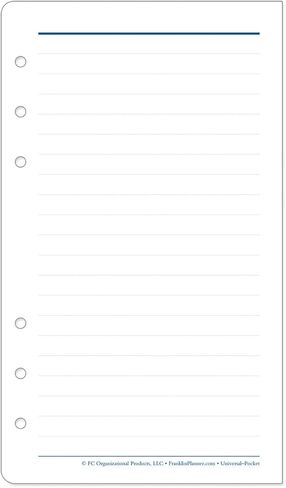 FranklinCovey - Wide Lined Pages - Expansion Note Pages for Planners (Classic) in Saudi Arabia