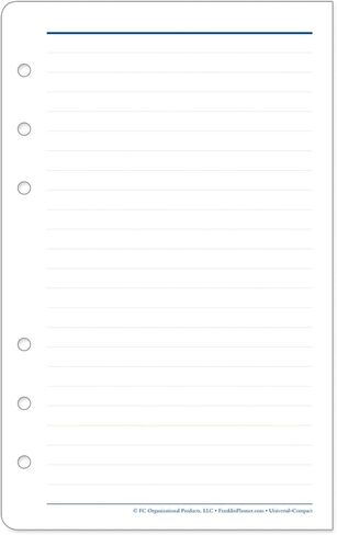 FranklinCovey - Wide Lined Pages - Expansion Note Pages for Planners (Classic) in Saudi Arabia