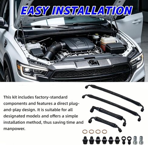 Turbocharger Coolant Line Upgrade Kit Fit for 2011-2016 Ford F-150 3.5L 2015-2017 Expedition Lincoln Navigator 3.5L 2013-2024 Transit in Kuwait
