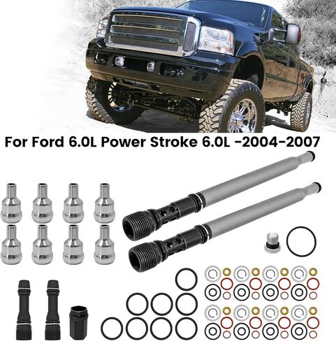 Stand Pipe Dummy Plug & Ball Tubes High Pressure Oil Rail Ball Tube Repair Kit Compatible with Ford Powerstroke 6.0L 2004-2007 904-293 6E7Z-9A332-B in Saudi Arabia