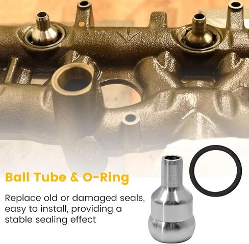 Stand Pipe Dummy Plug & Ball Tubes High Pressure Oil Rail Ball Tube Repair Kit Compatible with Ford Powerstroke 6.0L 2004-2007 904-293 6E7Z-9A332-B in Saudi Arabia