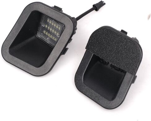 LED License Plate Lights Assembly Pair with Cover for 2016-2023 Toyota Tacoma/2014-2021 Toyota Tundra Pickup Truck 6000K White Tag Lights Lamps Replacement for TO2870101 812700C040 in Saudi Arabia