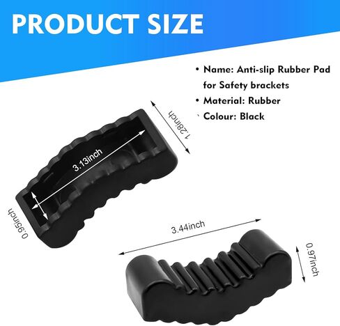 2 PCS Car Jack Stand Pads, 3 Ton Anti-slip Rubber Stand Cushion Sleeve, Heavy-duty Rack Protection Pad for Floor Jacks, Maintenance Repair Tool for Cars SUVs Trucks (Black) in Saudi Arabia
