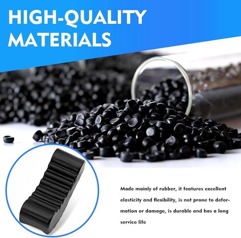 2 PCS Car Jack Stand Pads, 3 Ton Anti-slip Rubber Stand Cushion Sleeve, Heavy-duty Rack Protection Pad for Floor Jacks, Maintenance Repair Tool for Cars SUVs Trucks (Black) in Saudi Arabia