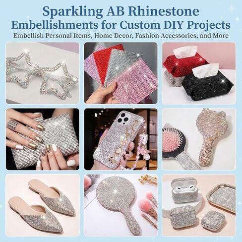 LZBRDY 34,000pcs Resin Rhinestones Kit - 24 Colors 3mm Flatback Gems with 3X B7000 Glue, 2 Wax Pencils & 2 Trays - Ultimate Bedazzling Kit for 2 Persons, DIY Gift Box for Shoes, Denim & Tumblers in Saudi Arabia