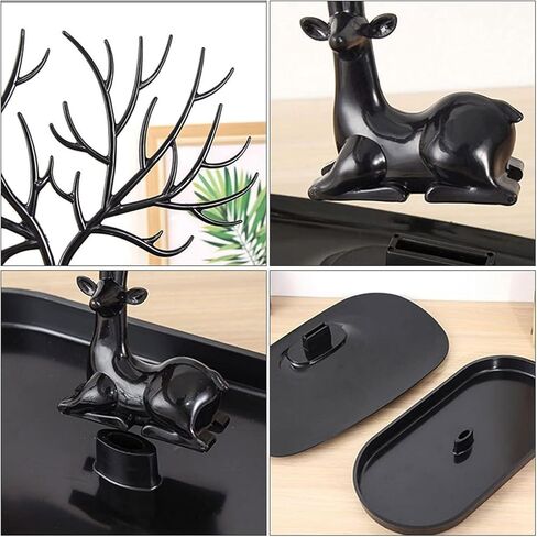 Jewelry Tree Necklace Holder, 2 Pcs Little Deer Display Stand, Tree Tower Rack Hanging Organizer for Earrings Necklace Antler Holder Organizer in Saudi Arabia