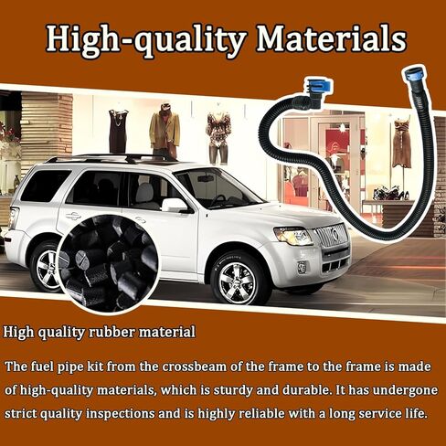 مجموعة خرطوم خط الوقود مناسبة لسيارة Ford Escape 2009-2012، تناسب Mercury Mariner 2009-2011 3.0L V6 استبدل 9L8Z-9288-B 9L8Z9288B من السكك الحديدية إلى الإطار in Kuwait