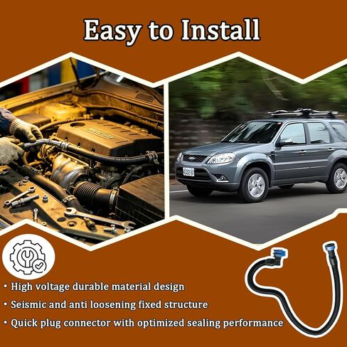 مجموعة خرطوم خط الوقود مناسبة لسيارة Ford Escape 2009-2012، تناسب Mercury Mariner 2009-2011 3.0L V6 استبدل 9L8Z-9288-B 9L8Z9288B من السكك الحديدية إلى الإطار in Kuwait