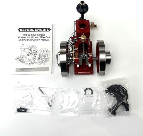 مجموعة نماذج محرك Retrol HM-01 7cc التي تعمل، محرك احتراق داخلي رباعي الأشواط يضرب ويفوت، مجموعة العلوم DIY هدية للبالغين والمراهقين الهواة in Kuwait