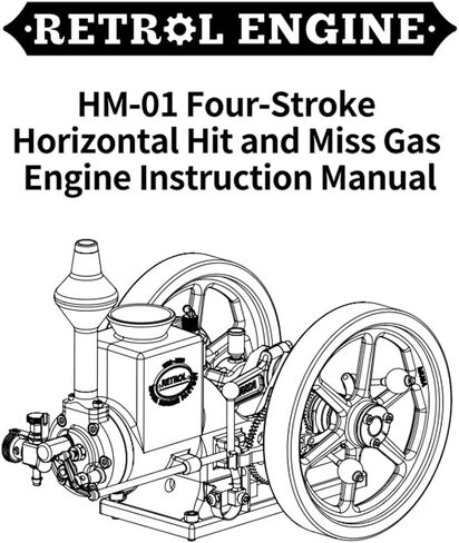 مجموعة نماذج محرك Retrol HM-01 7cc التي تعمل، محرك احتراق داخلي رباعي الأشواط يضرب ويفوت، مجموعة العلوم DIY هدية للبالغين والمراهقين الهواة in Kuwait