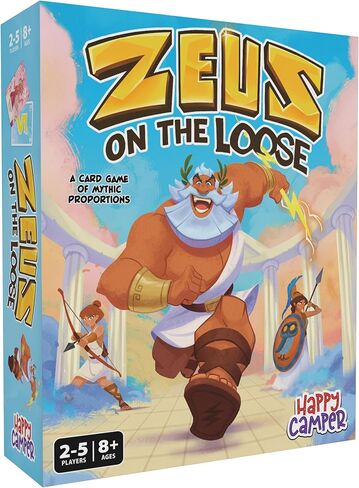 Zeus on the Loose - A Card Game of Mythic Proportions - New & Improved Happy Camper Edition | Perfect Math Game for Fans of Greek Mythology and Family Game Night | 2-5 players | Ages 8+ in Saudi Arabia