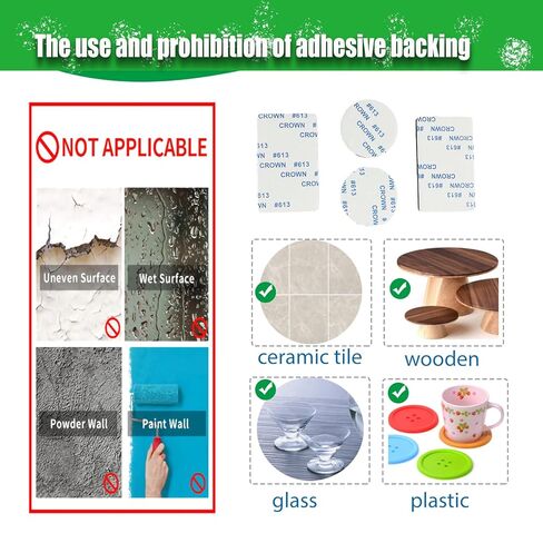 Double Sided Tape, Strong Mounting Tape,Black Self-Adhesive Strong Foam-Pads Include Round(40Pcs) and Rectangular(25Pcs) for Walls Picture, Cars,Office,School and Home. in Saudi Arabia