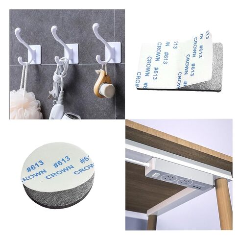 Double Sided Tape, Strong Mounting Tape,Black Self-Adhesive Strong Foam-Pads Include Round(40Pcs) and Rectangular(25Pcs) for Walls Picture, Cars,Office,School and Home. in Saudi Arabia