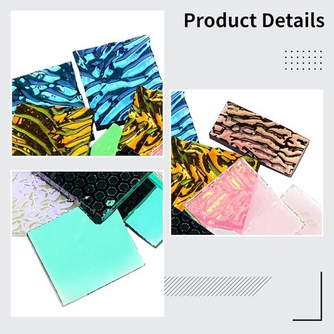 3 Bags Of Coe90 Dichroic Glass Scrap For Jewelry Making, Iridescent Color-Shifting Fusible Glass, Microwave Kiln Friendly, 1 Oz Per Bag in Kuwait