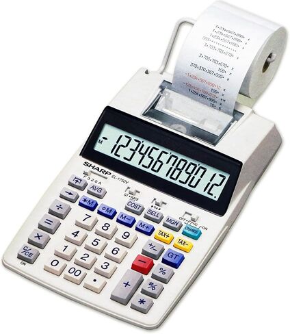 شارب SH-EL1750V آلة حاسبة للطباعة، أسود/أحمر in Kuwait