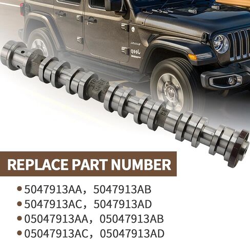 5047913AD عمود الحدبات المدخول الأيمن متوافق مع جيب جراند شيروكي L WK لرانجلر للمصارع لدودج دورانجو لكرايسلر باسيفيكا لفوياجر لرام 1500 لProMaster 1500/2500/3500 in Kuwait