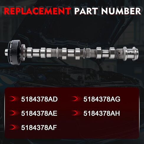 5184378AG Right Side Exhaust Camshaft Replacement for Jeepor Dodge for Chrysler for Ram 3.6L V6 Models Replace 05184378AH 5184378AE 5184378AF 5184378AD in Saudi Arabia