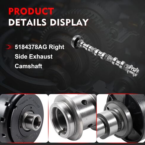 5184378AG Right Side Exhaust Camshaft Replacement for Jeepor Dodge for Chrysler for Ram 3.6L V6 Models Replace 05184378AH 5184378AE 5184378AF 5184378AD in Saudi Arabia