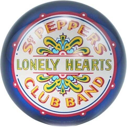Half Moon Bay Sgt Peppers Lonely Hearts Club Band - The Beatles - Multicolor 2.7 x 1.2 Inch Glass Office Desk Paperweight, PWBTS03 in Saudi Arabia