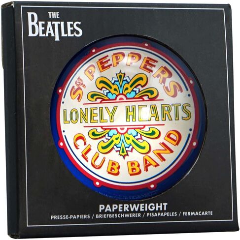 Half Moon Bay Sgt Peppers Lonely Hearts Club Band - The Beatles - Multicolor 2.7 x 1.2 Inch Glass Office Desk Paperweight, PWBTS03 in Saudi Arabia