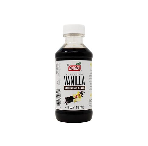 Badia Vanilla Extract Imitation Dominican Style, 4 oz – Rich Vanilla Flavor for Baking, Desserts & Beverages in Saudi Arabia