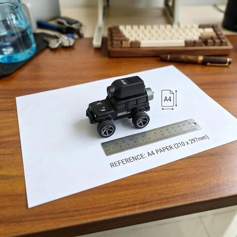 1:64 Mini FPV RC Car, Alloy Crafted Remote Control Truck with HD Camera & Real-Time Video Transmission, Dual Mode Control(App & Remote), Decorative LED Lights, Toy Gift for Adults & Kids in Saudi Arabia