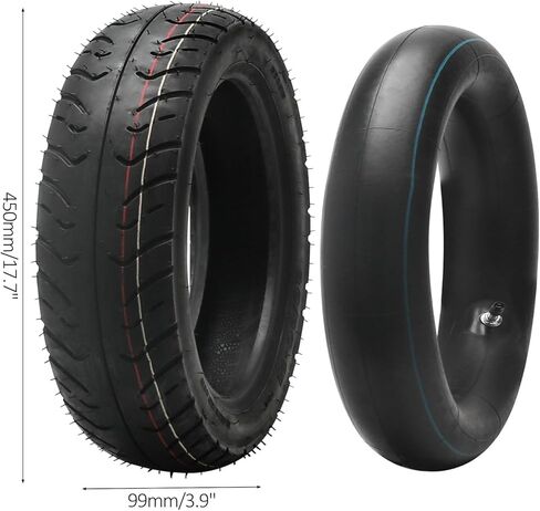 Front & Rear Scooter Tires and Tubes Combo: 60/90-14 & 90/90-12, 6-Ply Rating for Dirt Bike, Trail Bike, Street Bike - Heavy Duty All Terrain Tubed Tire Set in Saudi Arabia